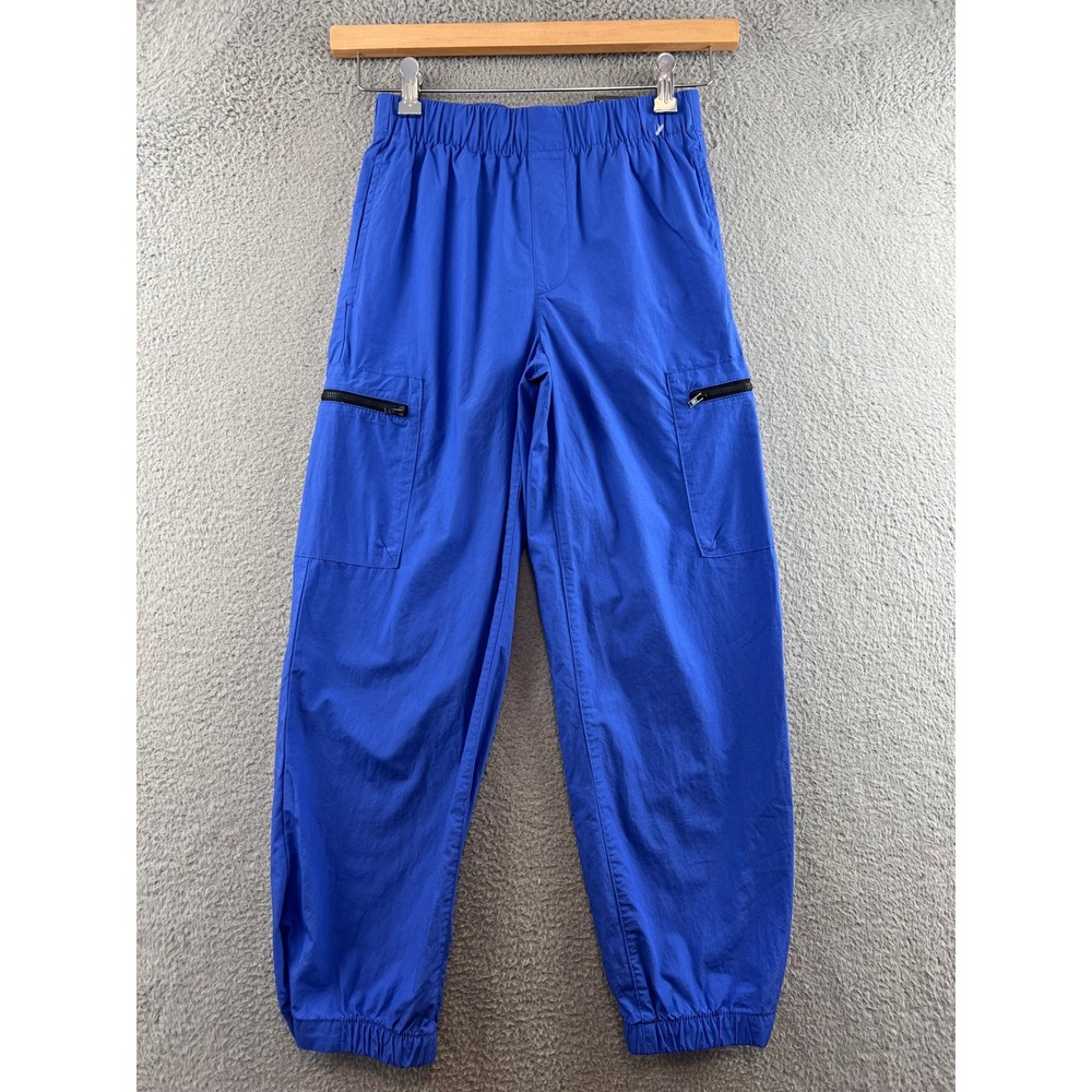New Gap Kids Boys XL 12 Royal Blue Cotton Cargo Jogger Pants  Zipper Pockets
